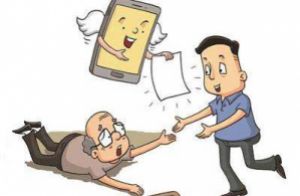 保安帮助醉酒老人反被赖  但他说以后有老人摔倒还是会扶