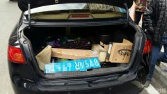 私拆机动车号牌藏尾箱 被记12分罚款200