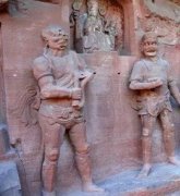 大足石刻藏千里眼和顺风耳造像 全国罕见