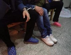 垫江五男子摸黑下河电鱼被抓现行