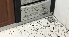 厨房的消毒柜突然爆炸 玻璃碎一地吓坏男子