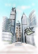 小伙扎根重庆11年 用钢笔描绘城市地标