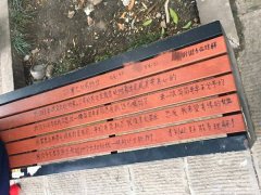 20岁男生公共座椅上手写相亲告示：会炒菜煮饭有两套房